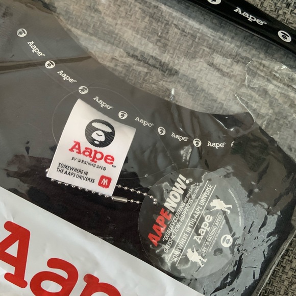Aape by a bathing ape black tee - Picture 2 of 7